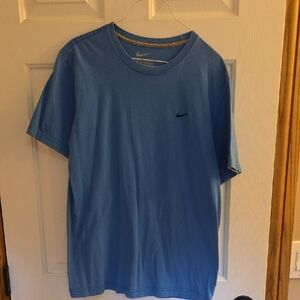 Nike Blue Short Sleeve Tees Casual Comfort